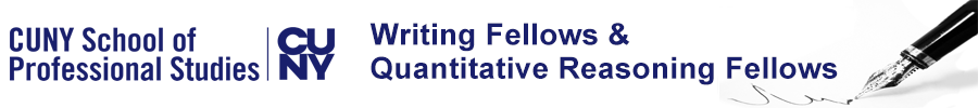 CUNY SPS Writing and QR Fellows Logo